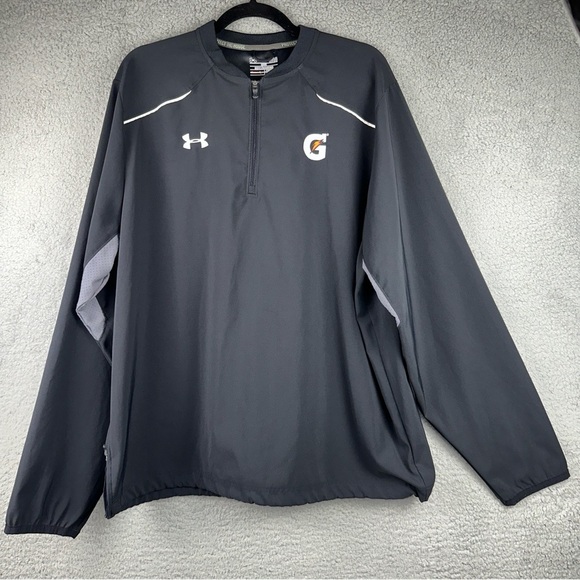 Under Armour x Gatorade Jacket Mens Large Black UA Ultimate Cage Team Loose - Picture 1 of 11